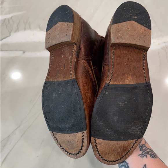 Brown Leather women’s Boots 8.5 - Picture 8 of 11